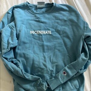 Barstool Degenerate Crewneck Champion Size M